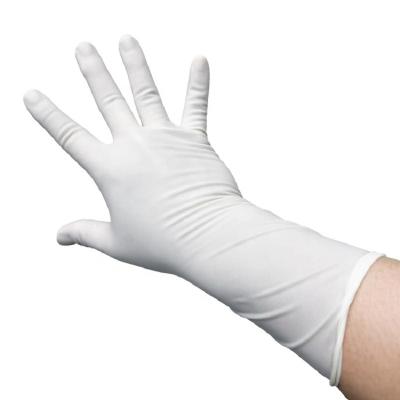 China Factory Wholesale Disposable Sterile Latex Medical Examination Surgical Powder Gloves White Or Yellow for sale