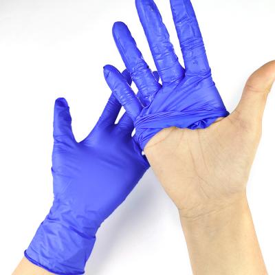 China No Potein Factory Supply Of Natural Rubber Directly Cooking Medical Examination Gloves High Powder-Free Nitrile Glove With Best Quality for sale