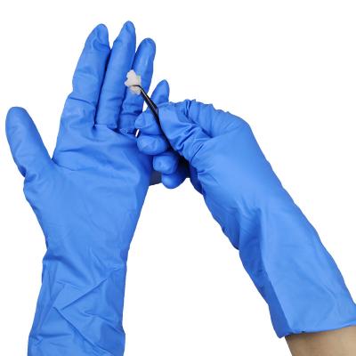 China No Potein Factory Price Cheap Exam Gloves Of Natural Rubber Foam Free Powder Coated Disposable Nitrile Gloves With Best Quality for sale