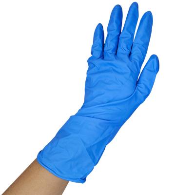 China No Natural Rubber Potein GUSIIE Color Reinforce Finger Safety Powder Free Latex Nitrile Gloves With Cheapest Price for sale