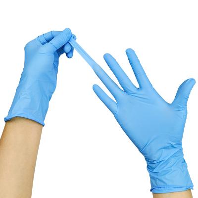 China 100% medical examination nitrile gloves factory made nitrile rubber glove with cheap price for sale