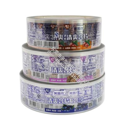 China Waterproof Candy Food Packaging Transparent ID Printed Box Waterproof Customized Label for sale