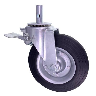 China Low Noise Hot Selling Industrial Trolley Threaded Stem Casters Wheel 6