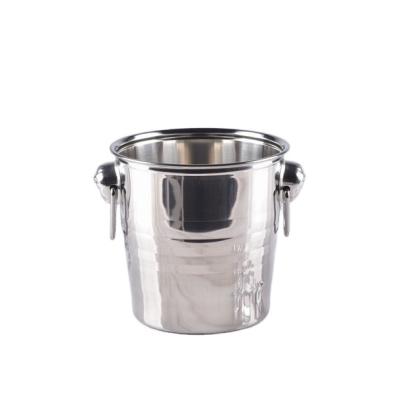 China Luxury Stainless Steel Bar Champagne Beer Wine Bottle Cooler Rose Gold Ice Bucket Viable Custom Big Bowl 3.5L Ice for sale