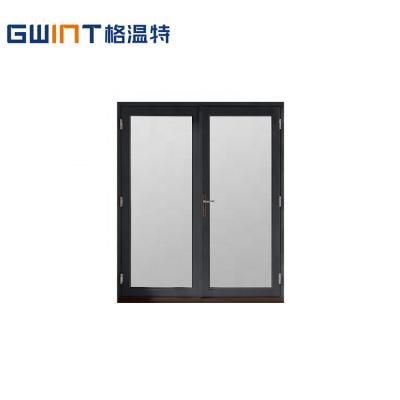 China American Standard Heat Insulation GWINT Large Patio Doors Aluminum French Interior Door With Double Tempered Glass for sale