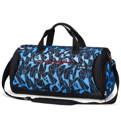 China Wholesale custom lightweight Oxford logo outdoor sports gym bag men and women large capacity duffel bag travel waterproof bag for sale