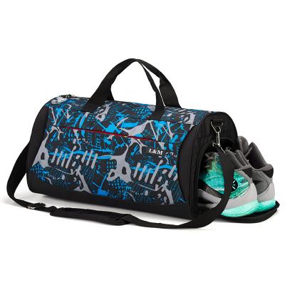 China Wholesale custom logo oxford outdoor sports camouflage gym bag men and women large capacity duffel bag travel lightweight waterproof bag for sale