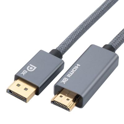 China COMPUTER ULT-Unite DisplayPort 1.4 to HDMI 2.1 Cable Unidirectional 8K 30Hz DP to HDMI 8K Cable for sale