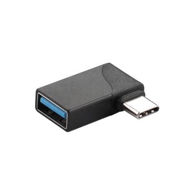 China Support USB OTG ULT-Unite USB 3.1 Male Right Angle Type C to USB Type A Female OTG Adapter Converter for sale