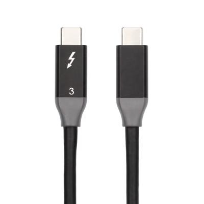 China Hot Selling COMPUTER Thunderbolt 3 Kabel 40Gbps 5A 100W Charging 5K@60Hz USB-C to USB-C Thunderbolt 3.0 Cable for eGPU Hub Docking for sale