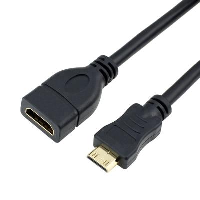 China COMPUTER ULT-Unite Mini HDMI Male to Female HDMI Adapter Cable for Camera Camcorder for sale