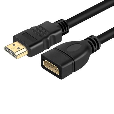 China COMPUTER ULT-unite High Quality Black 50cm HDMI Male To Female Cord 4K 60Hz HDMI Extension Cable for sale