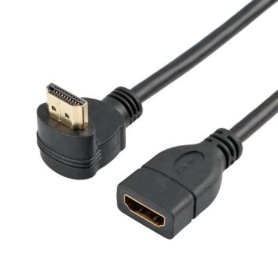 China COMPUTER ULT-Unite Down Angle 90 Degree HDMI Male To Female Extension Cable for sale