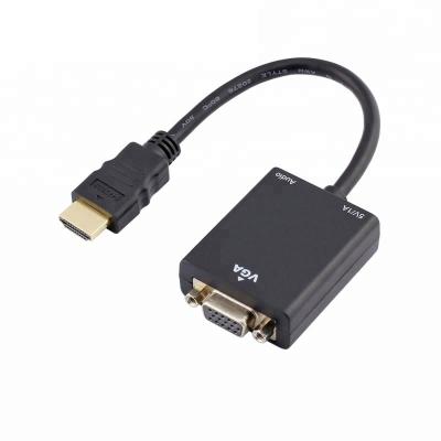 China COMPUTER ULT-Unite HDMI to VGA Adapter Video Converter to 3.5mm Audio Cable and Micro USB Port for Power for sale