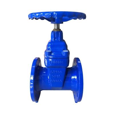 China -20â„ƒ-80â„ƒ GGG50 PN10 PN16 Z45X flange type non rising stem soft sealing ductile cast iron sluice gate valve for sale