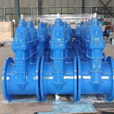 China Water Veyron large size pn16 handwheel bevel gear actuated ductile cast iron rising stem BS EN flange sluice gate valve price for sale