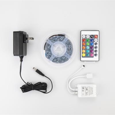 China LANDSCAPE Amazon Alexa Google Home Smart Music Flexible IP20 SMD 5050 RGB Controller Led Strip Light Kit for sale