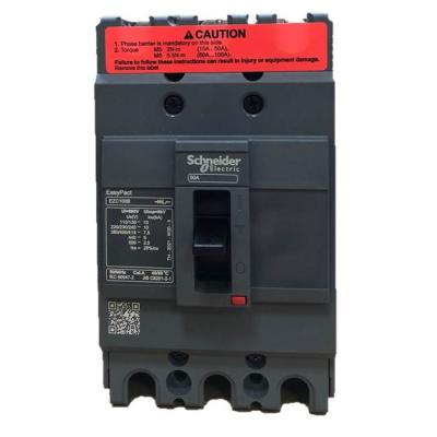 China IEC 60947-2 3 Pole Molded Case Circuit Breaker Easypact EZC100B 3P50A for sale