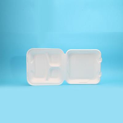 China Use Customizable 100% Biodegradable Compostable Clamshell Fruit Hotel Disposable Paper Lunch Box for sale