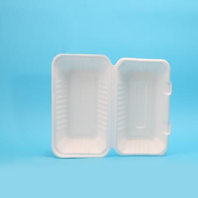 China Modern Biodegradable Bagasse Disposable Compostable 9x6inch Top Block for sale