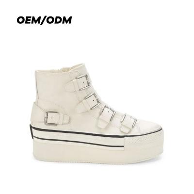 China Fashion Trend OEM/ODM SMD Luxury Customizable Platform Leather Women's Sports Shoes Casual Walking for sale