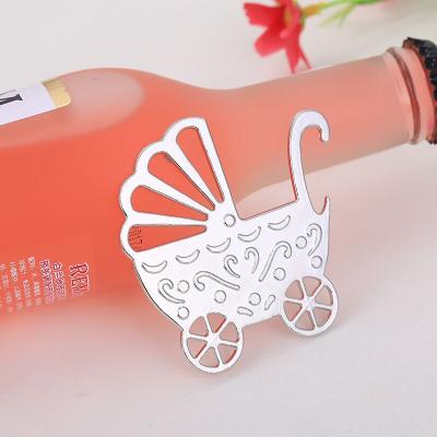 China Baby Carriage Bottle Opener Baby Shower Favors Eco-Friendly Kids Party Favors For Guests Favor And Craft Supplies for sale