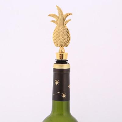 China Eco - Friendly Pineapple Wine Cork Gifts Birthday Gift Giveaways Baptismal Souvenirs For Hawaii Party for sale