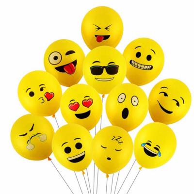 China Various Expression Party Decoration 12inch Eco - Friendly Helium Balloon For Birthday Party for sale