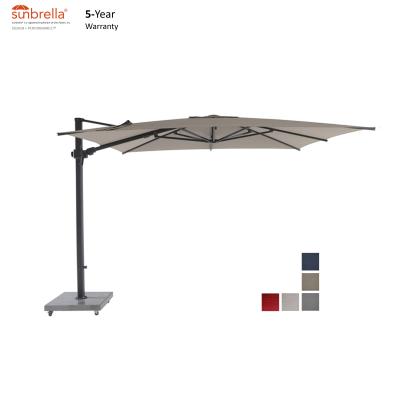 China 100% Rust Resistant Hotel Cafe Restaurant Sunbrella Outdoor Umbrella 10Ft 100% Rust Resistant Main Support Patio Umbrella for sale