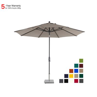 China 100% Rust Resistant Acrylic Screen Print Aluminum Patio Furniture Umbrella Outdoor Garden for sale