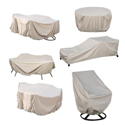 China Champagne Polyester Acrylic Outdoor Furniture Standard Elastic Protector Covers Waterproof for sale