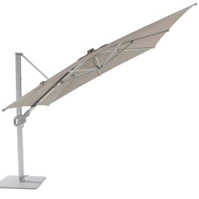 China YEEZE Luxury High Quality Outdoor Cantilever Umbrella with Large Sunshade Solar Led Furniture Restaurant Commercial Outdoor Umbrella for sale