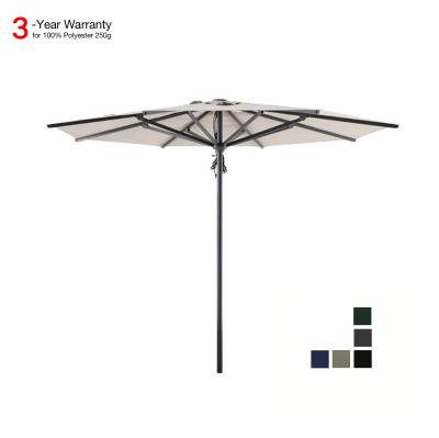 China 100% Factory Price 10ft Heavy Duty Round Commercial Restaurant Rust Chinese Beach Parasol Patio Umbrellas for sale