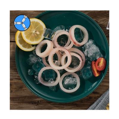 China SANFENG FROZEN SEAFOOD FRYING Calamari Ring Skin On Squid Rings for sale