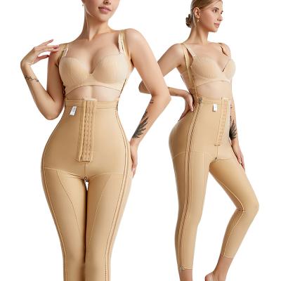 China Antibacterial Zipper Woman Side Liposuction After Surgical Faja High Post Clothing Stage 1 Compression Surgery Shapewear Panties for sale