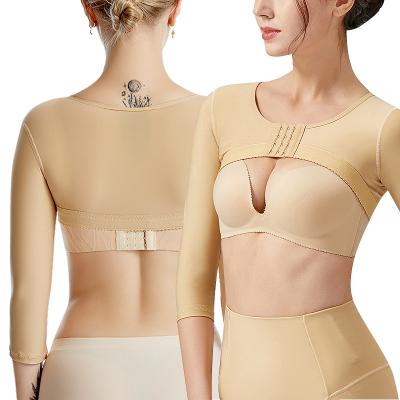 China Antibacterial Women Post Slimming Garment Op Compression Slim Garment Liposuction Upper Slimming Arm Shaper For Women for sale