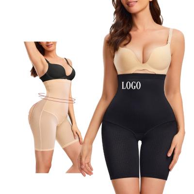 China Wholesale Antibacterial Women Slimming High Tummy Control Plus Size Seamless Butt Lifter Pads Shorts Body Shaper for sale