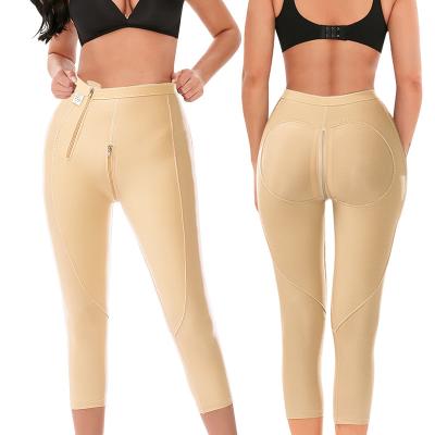 China Antibacterial High Post Barrel Post Fajas Liposuction Compression Waist Women Surgery Clothing Shapewear Surgical Panties With Zipper Crotch for sale