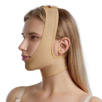 China Antibacterial Women Lady Anti Aging Wrinkle Belt Bandage V Face Lift Elastic Bandage Shaper Slimming Chin Belt for sale