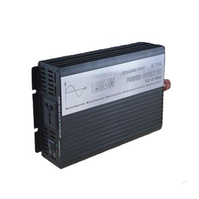 China 1500 watt dc 12v pure sine wave to ac 220v 1500w car power inverter 2021 for fishing and boat rv 354*150*70mm for sale