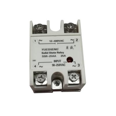 China Ssr-15aa Sealed 15a 90-250vac Input Output 12-480vac Single Phase AC In AC Ssr Solid State Relay for sale