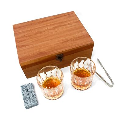 China Viable Wholesale Whiskey Factory Cooling Stones Directly in Premium Wooden Gift Box for Men for sale