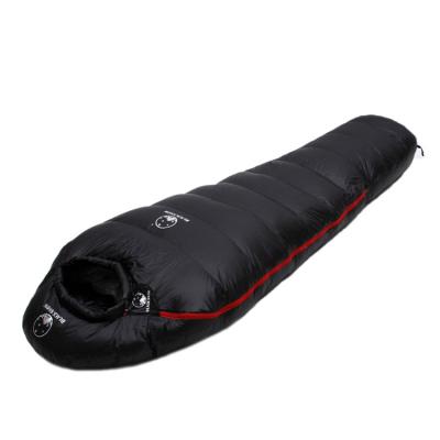 China 2021 New Arrivals Wholesale Mummy Winter White 95% Goose Down Mummy Sleeping Bag Adult Hooded Single Hike Outdoors for sale