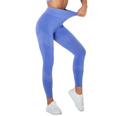 China American Hot Style Breathable Seamless Knit Tight Hygroscopic Yoga Pants Sport Gym Running Yoga Pants Female for sale