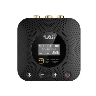 China LDAC with OLED Display 1Mii B06HD+ Bluetooth Receiver, High Fidelity BT 5.0 Audio Adapter with Audiophile DAC, LDAC, aptX HD and Low Latency, OLED Display for sale