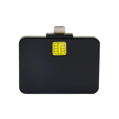 China ZOWEETEK USB-C Smart Card Reader ISO 7816 EMV CAC Chip Credit Card Reader ID-1 (Normal) for sale