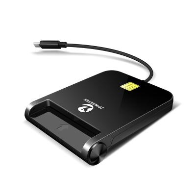 China ABS ZOWEETEK ZW-12026-8C High Quality USB-C Smart Card and CAC Reader for Macbook for sale