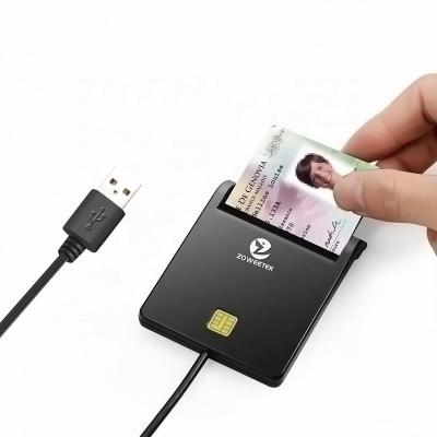 China ABS Zoweetek USB2.0 Smart Card Reader Credit Smart Card Reader Writer with SDK for sale