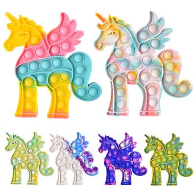 China New Unicorn Bubble Fidget Toy Sensory Amazon Eco-friendly material fidgety person toys fidgety person wholesale toys for sale