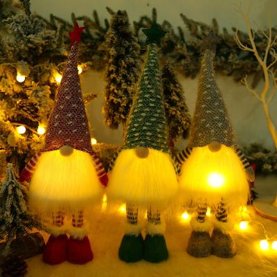 China NEW Large Durable Stretchy Lighted Christmas Gnome Plush Christmas Gnomes Christmas Decorations Navidad 2021 for sale